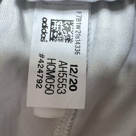 Adidas Athletic Shorts Size Large 14/16 White/Gray Camo White Stripes Aeroready - Picture 6 of 9